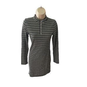 HEART & HIPS, SIZE M, STRIPED BODY CON MINI DRESS